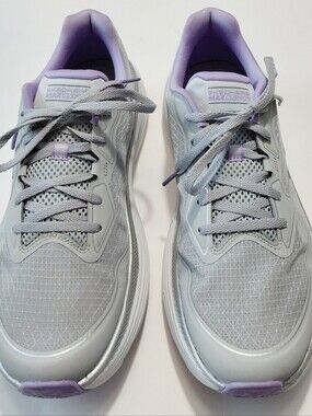 SKECHERS Women's Max Cushion Endeavour Galloway Gray & Lavender Sneakers Sz  11